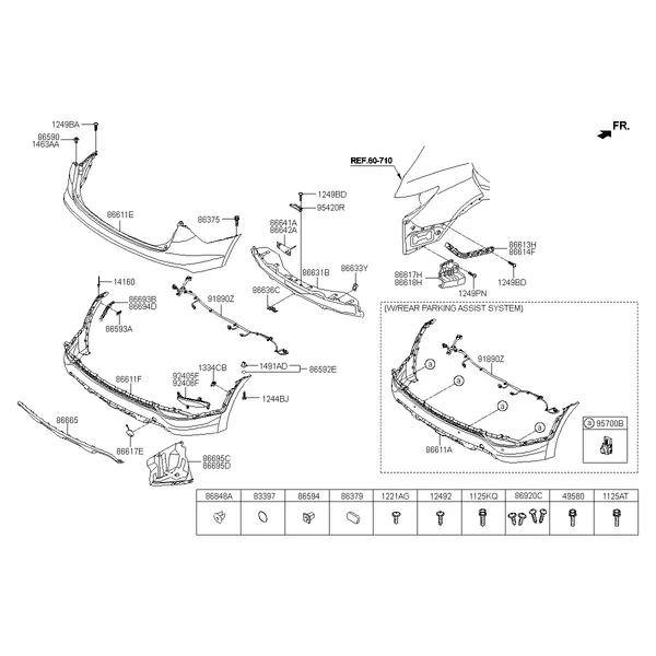 бампер задний