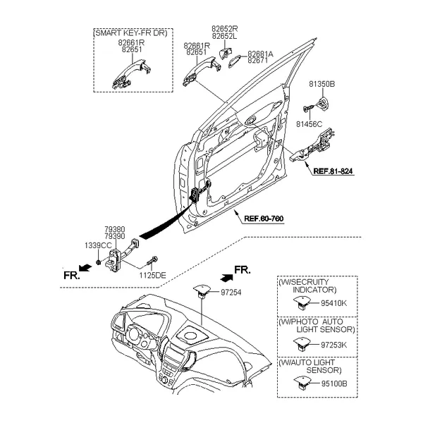 замок передней двери