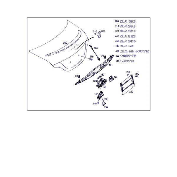 ЗАМОК-ЗАЩЕЛКА КРЫШКИ БАГАЖНИКА, НАВЕСН. ДЕТАЛИ КРЫШКИ БАГАЖНИКА