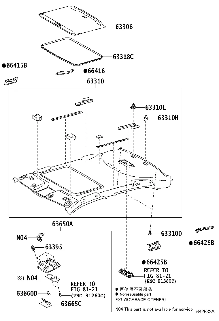 ROOF HEADLINING & SILENCER PAD
