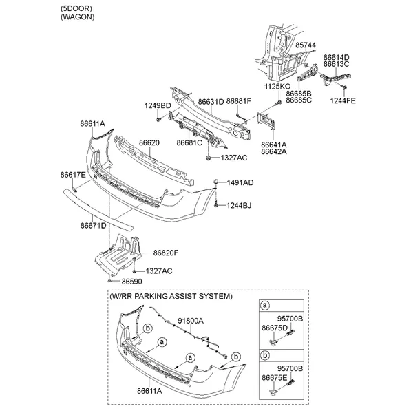 бампер задний