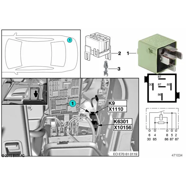 Разгрузочное реле контакта 15 K9