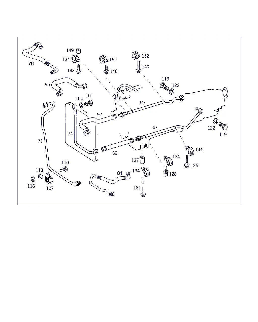 НАВЕС. ДЕТ. КП, МАСЛОЗАЛ.ТРУБКА C-КЛАСС SSE