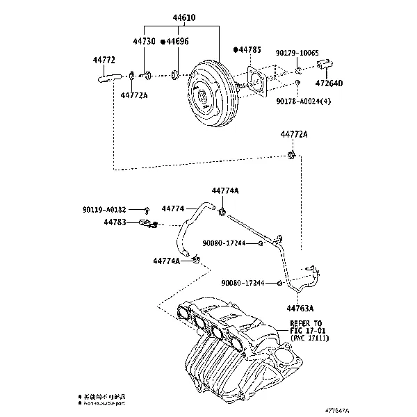 BRAKE BOOSTER & VACUUM TUBE