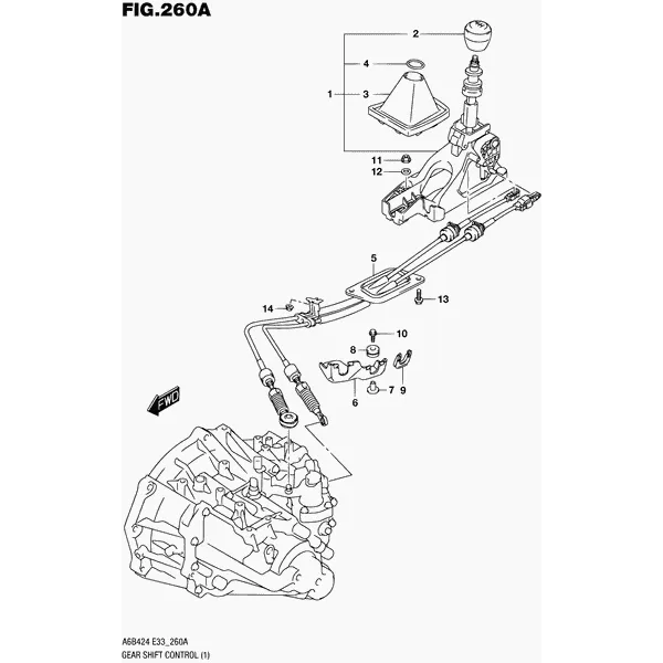 260A - УПРАВЛЕНИЕ ПЕРЕКЛЮЧЕНИЕМ ПЕРЕДАЧ (6MT)