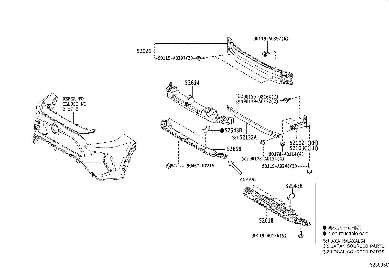 FRONT BUMPER & BUMPER STAY