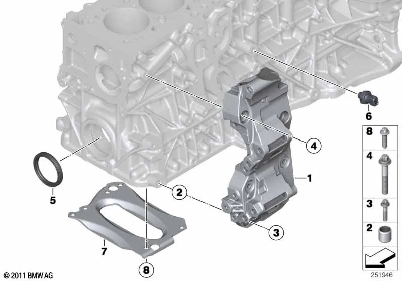 Блок цилиндров/дополнительные элементы