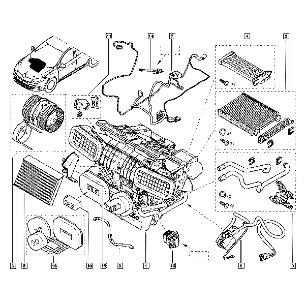 Радиатор отопителя
