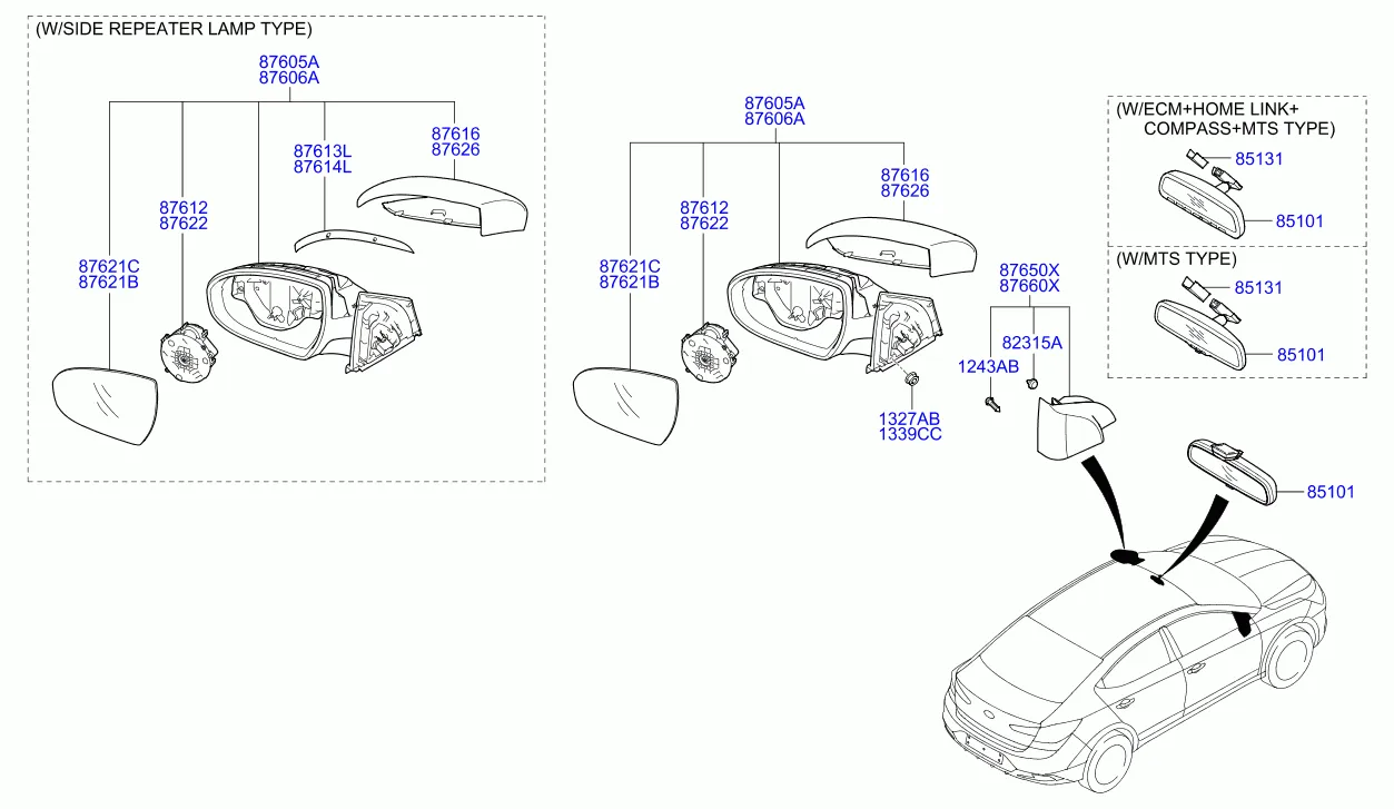 MIRROR-OUTSIDE REAR VIEW