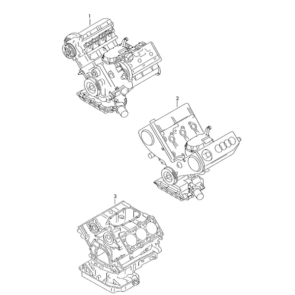Двигатель с ГБЦ Блок цилиндров в сборе