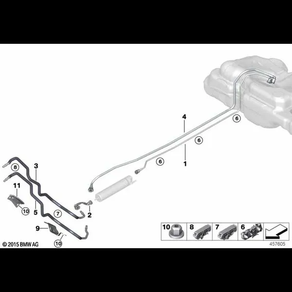 Топливопровод/ элементы крепления