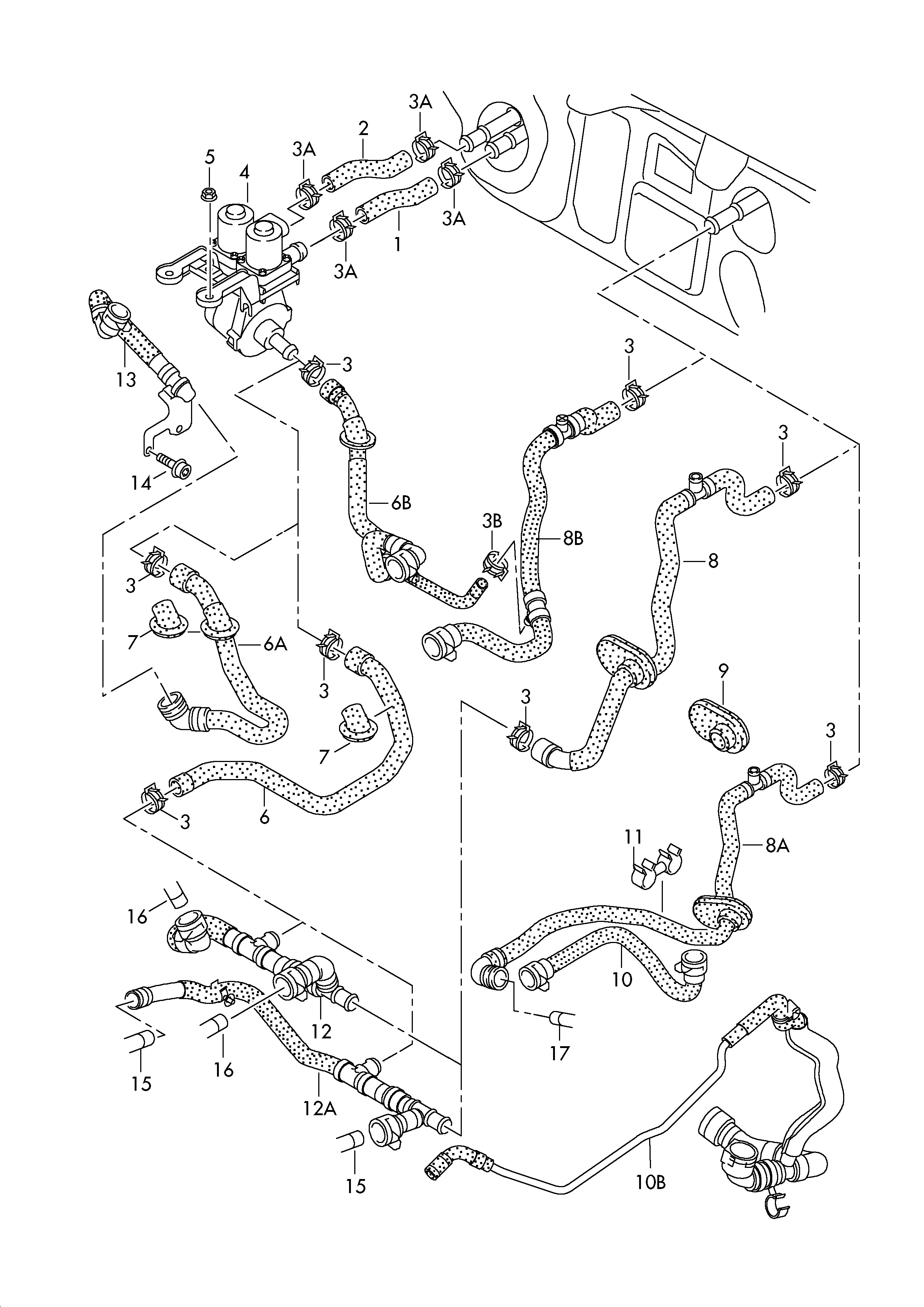 Шланги ОЖ и трубки