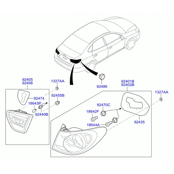 задняя фара