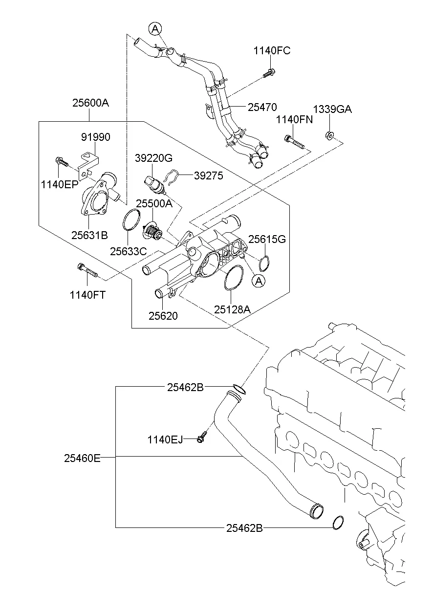 COOLANT PIPE & HOSE