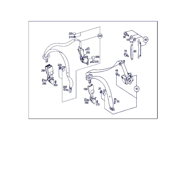 РЕМЕНЬ БЕЗОПАСНОСТИ ЗАДНЕГО СИДЕНЬЯ