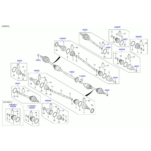 DRIVE SHAFT - FRONT