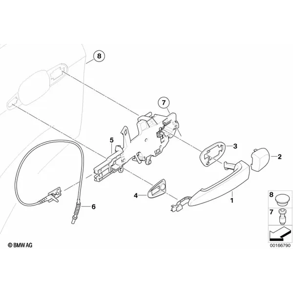 Система замков задней двери