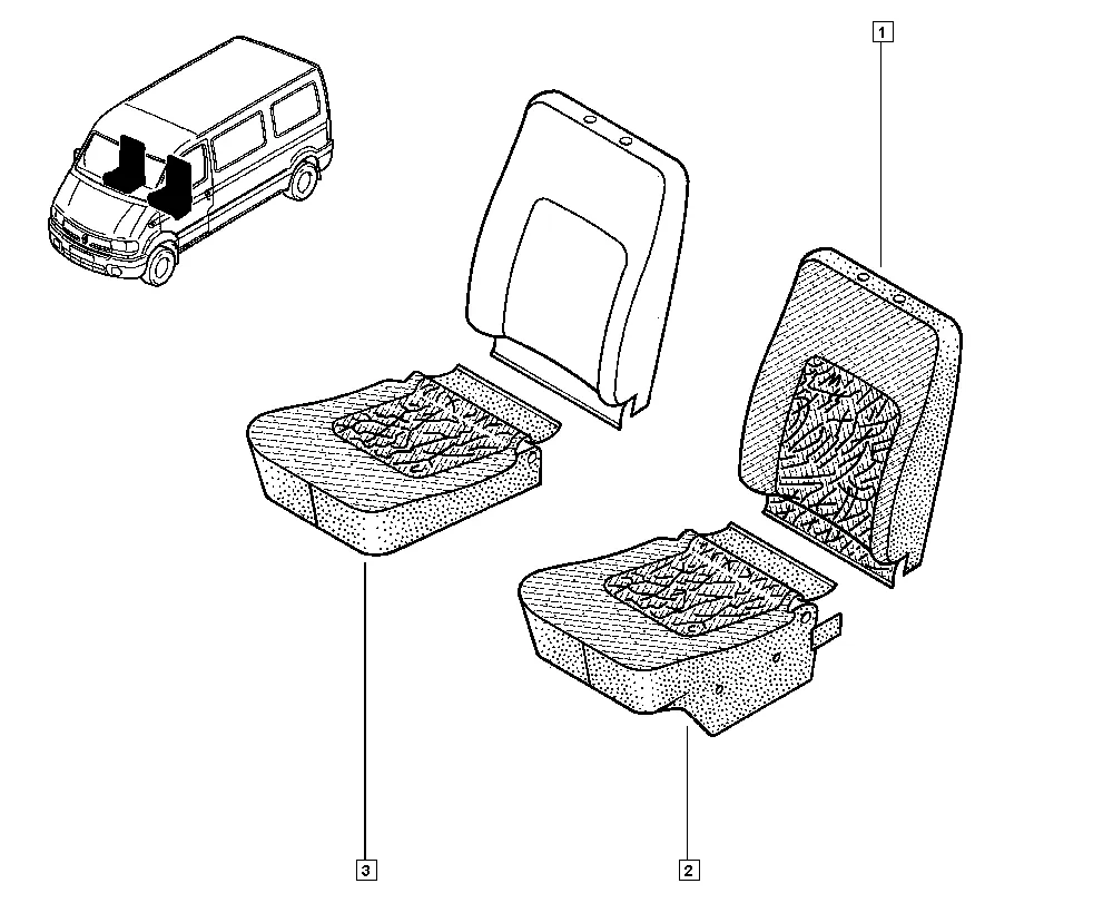 Обивка сиденья