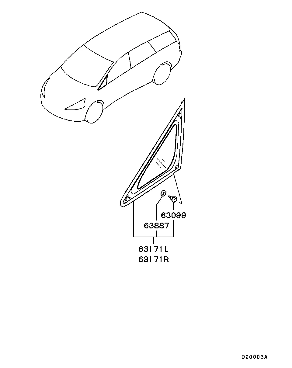 КУЗОВ - БОКОВЫЕ СТЕКЛА И МОЛДИНГИ