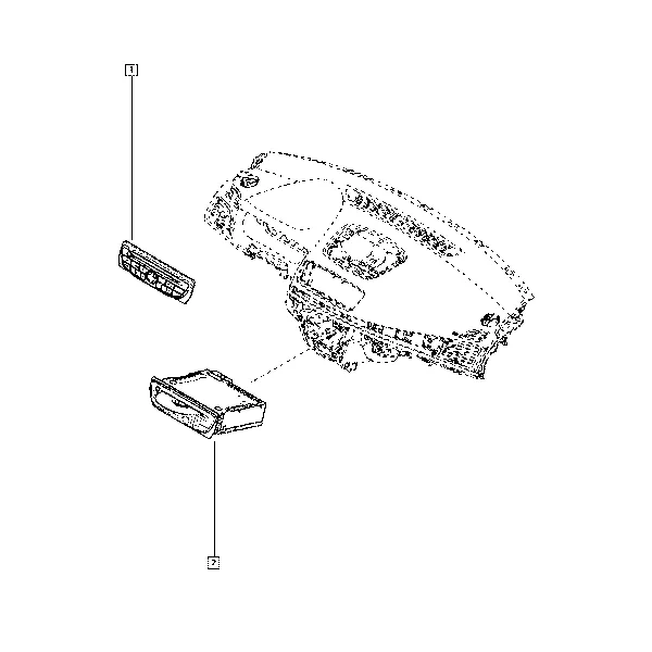 Монтажное пространство под автомагнитолу
