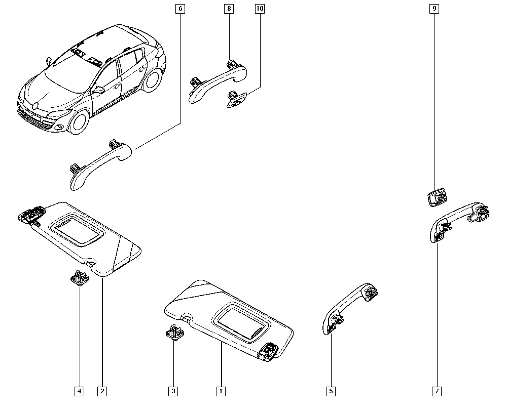 Солнцезащитный козырек