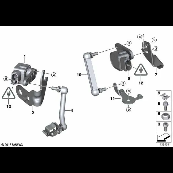 Датчик регулировки угла наклона фар