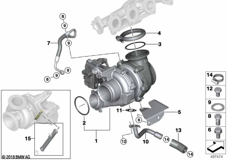 Турбонагнетатель со смазкой