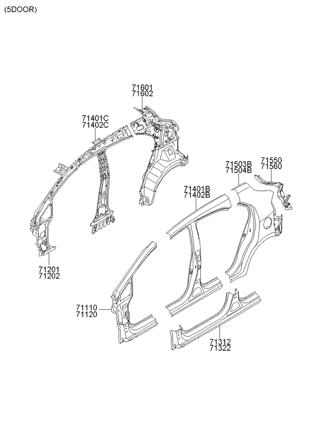 панель кузова боковая