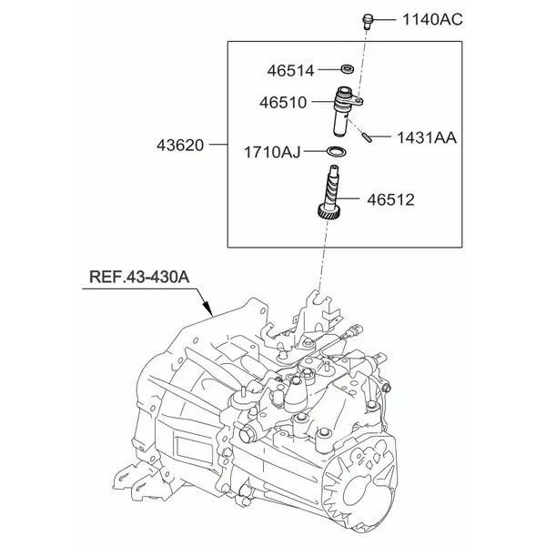 SPEEDOMETER DRIVEN GEAR - MANUAL
