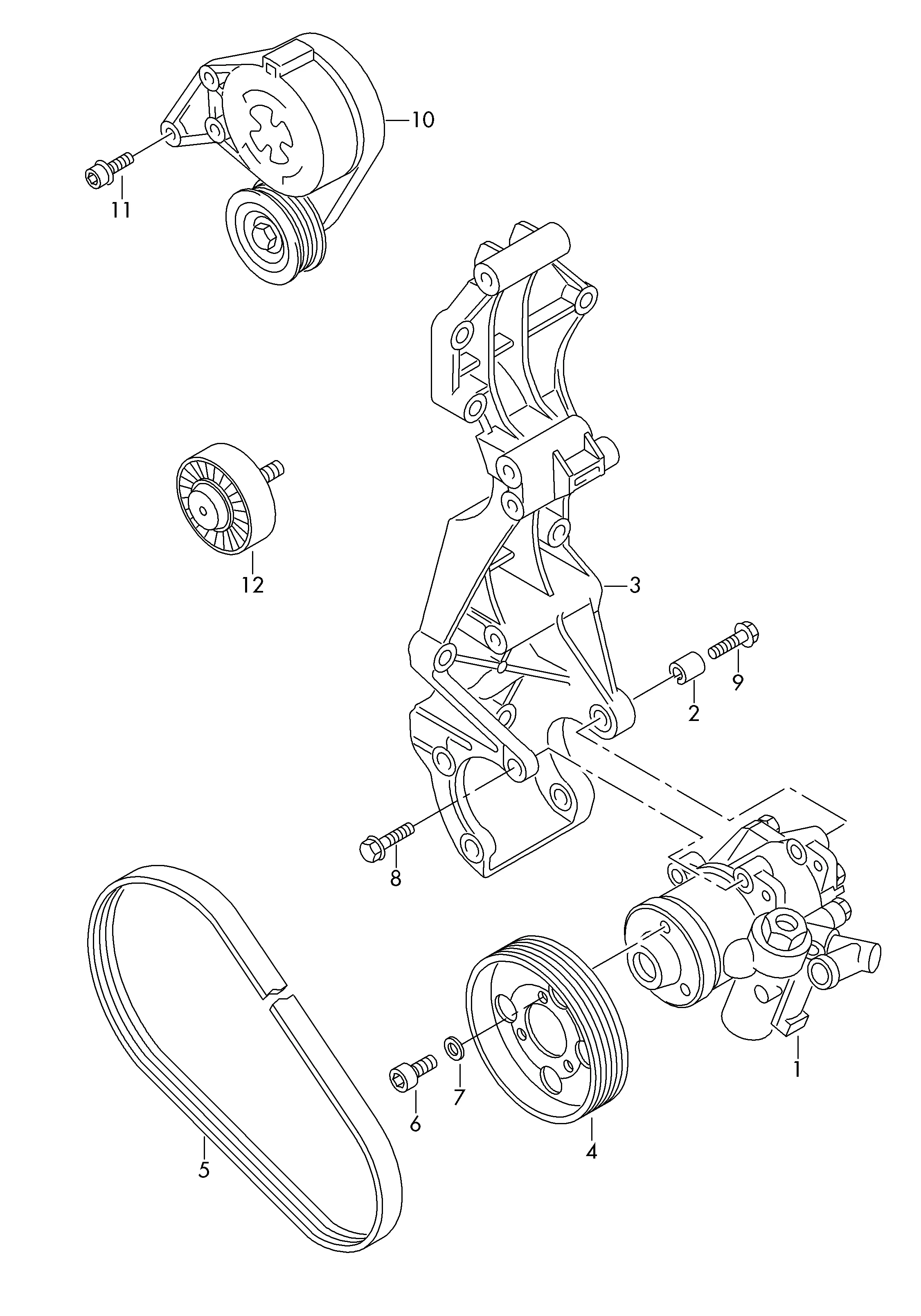 Насос усилителя рул. управл. для ГУРа