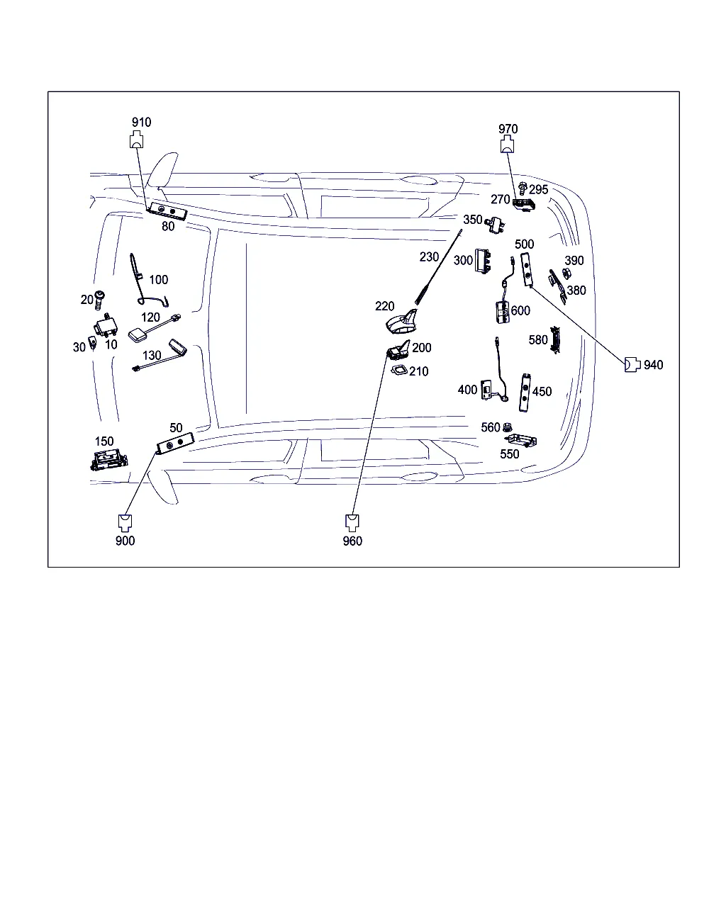 АНТЕННА, УСИЛИТЕЛЬ АНТЕННЫ И ЖГУТЫ ЭЛЕКТРОПРОВОДКИ