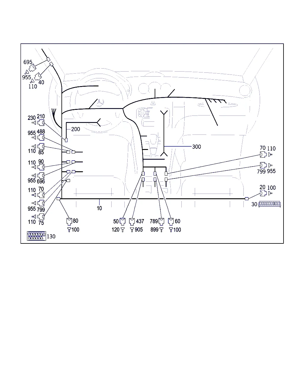 ЖГУТ ЭЛЕКТРОПРОВОДКИ ПЕРЕДНЕЙ ПАНЕЛИ