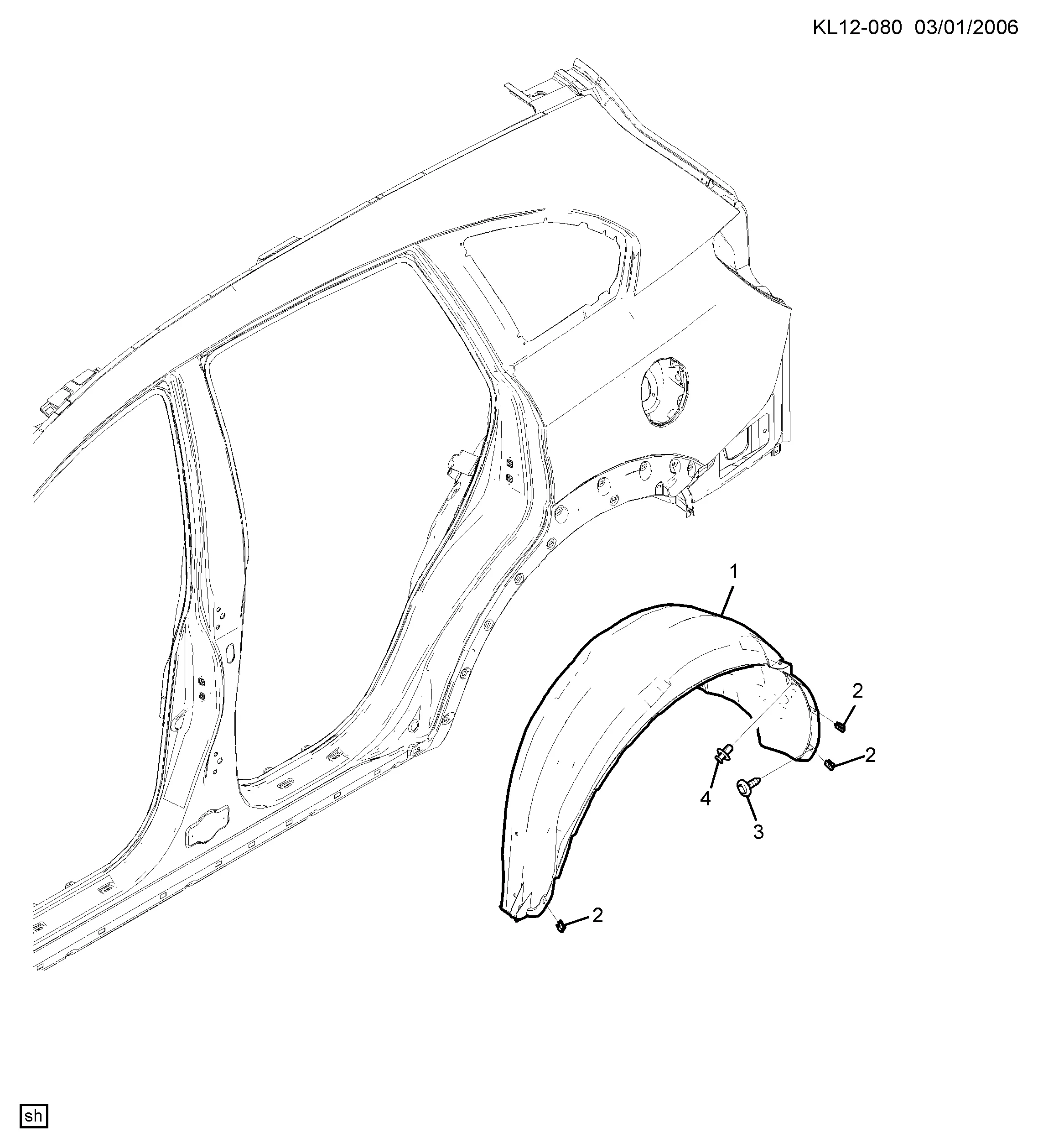 ОБЛИЦОВКА КОЛЕСНОЙ АРКИ ЗАДНИЙ