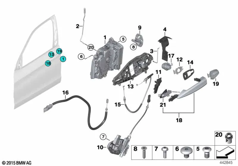 Система замков передней двери