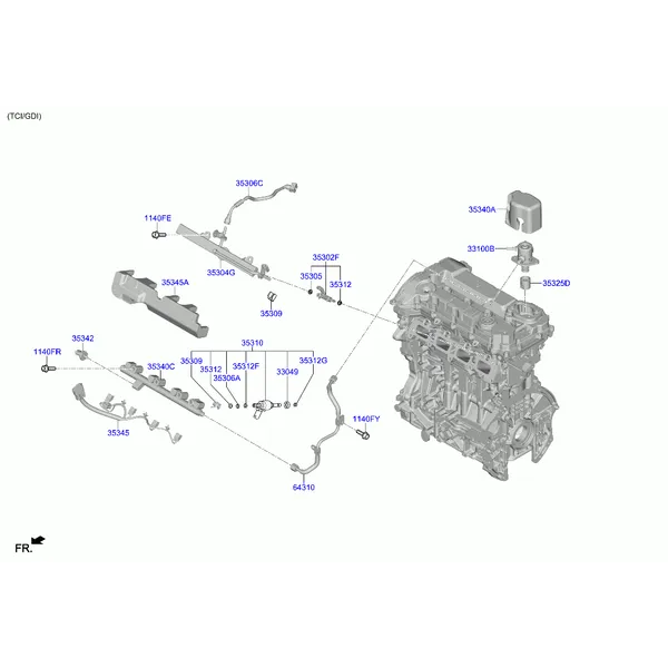 дроссельная заслонка и инжектор