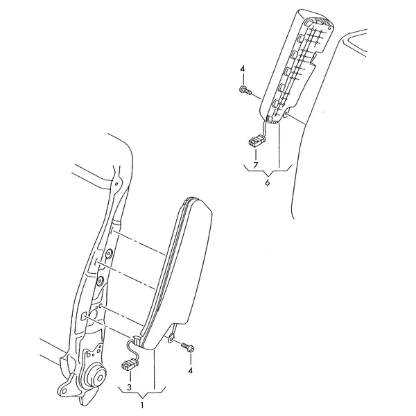 Модуль боковой подушки безоп.