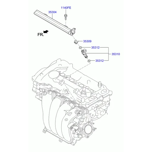 дроссельная заслонка и инжектор