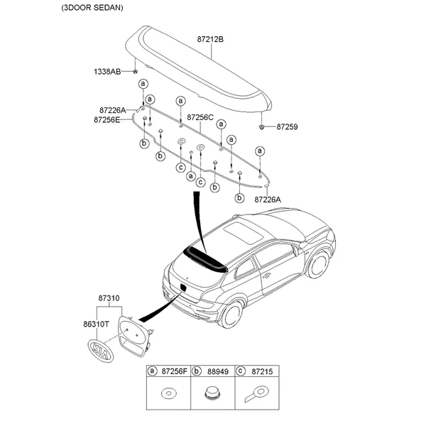 накладка на крышу и задний спойлер
