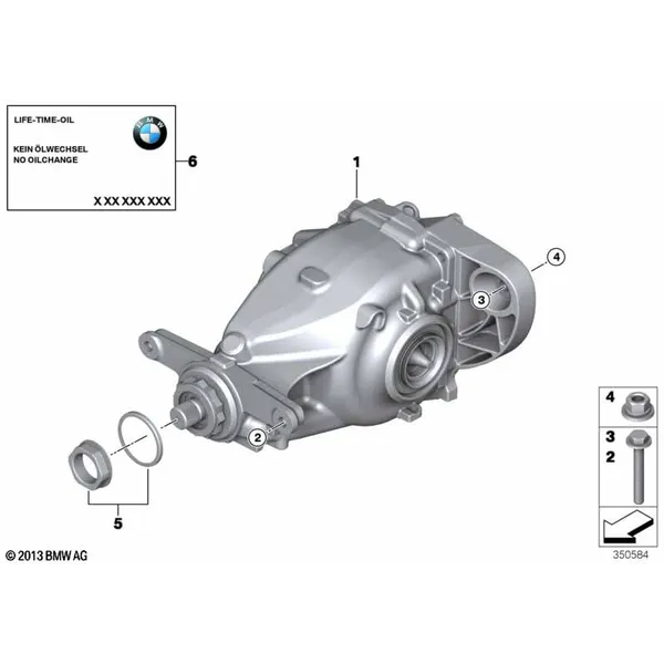 Редуктор заднего моста / крепление