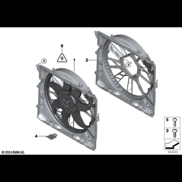 Кожух вентилятора-дополнительн.элементы
