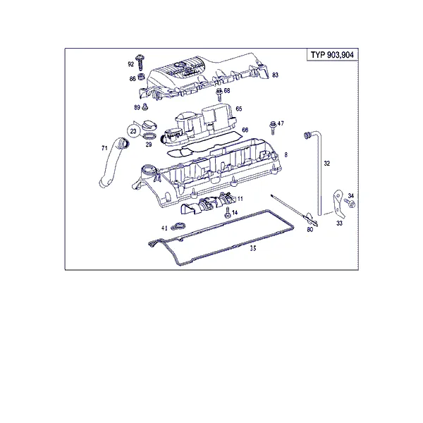 КРЫШКА КЛАПАННОГО МЕХАНИЗМА