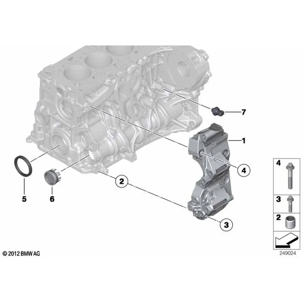 Блок цилиндров/дополнительные элементы