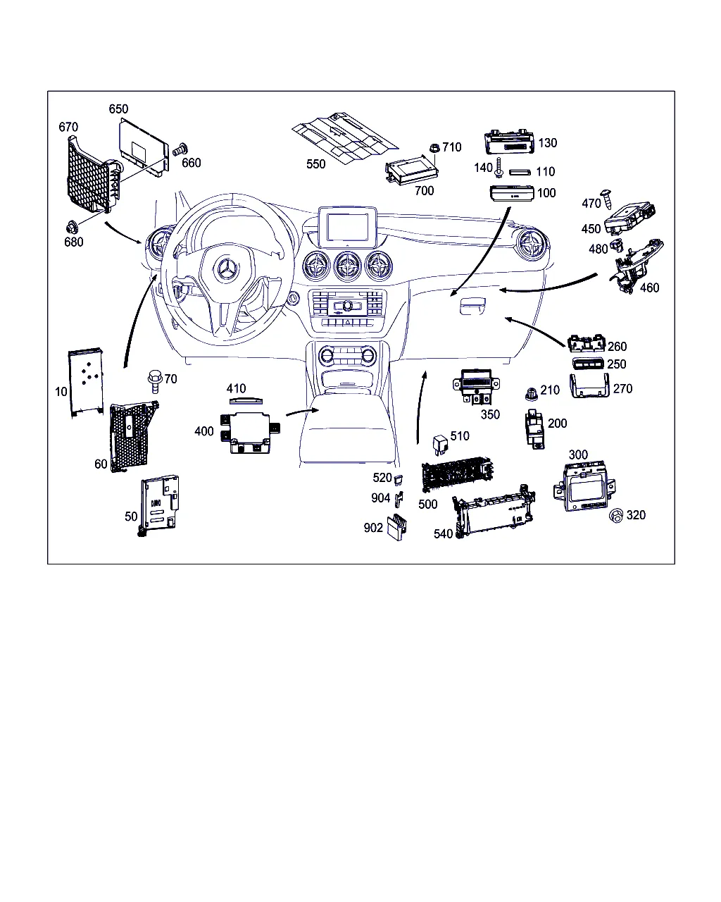 БЛОКИ УПРАВЛЕНИЯ, БЛОКИ ПРЕДОХРАНИТЕЛЕЙ И РЕЛЕ В САЛОНЕ