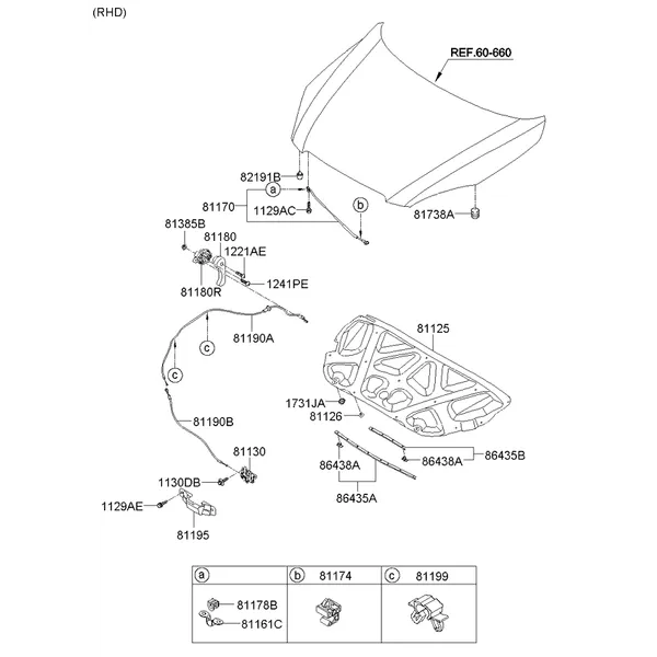 отделка капота