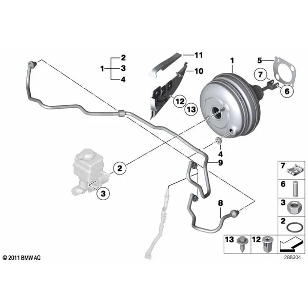 Вакуумный усилитель тормозов