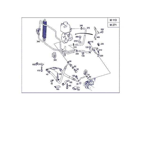 КОМПЛЕКТ ТРУБОК ДЛЯ А/М С БЕНЗ. ДВИГ.
