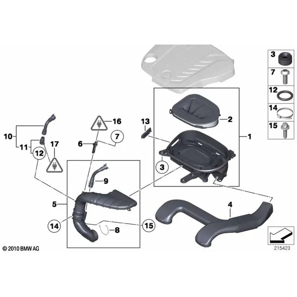 Глушитель шума всас./смен.элем.фил./HFM