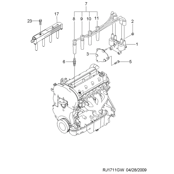 КАБЕЛЬ ЗАЖИГАНИЯ(FAM-I ДВРВ) (1711)