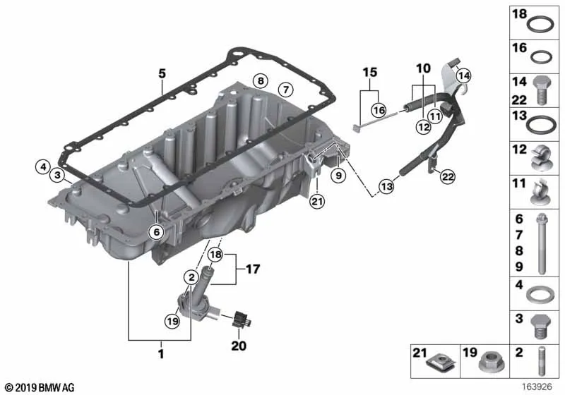 Масляный картер/маслоизмерит.приспособл.
