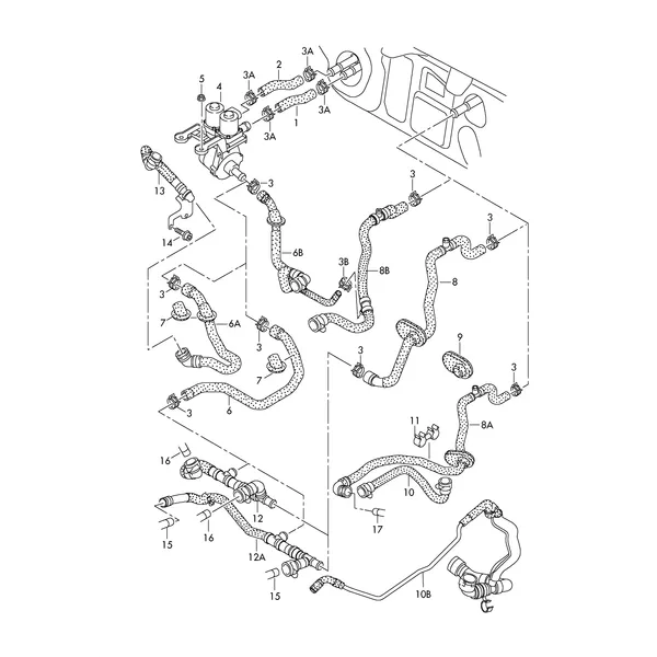 Шланги ОЖ и трубки